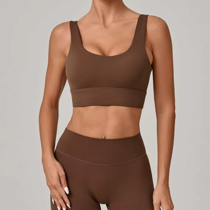 OneForm Seamless Flow Low Support U Neck Cropped Waffle Yoga Sports Bra